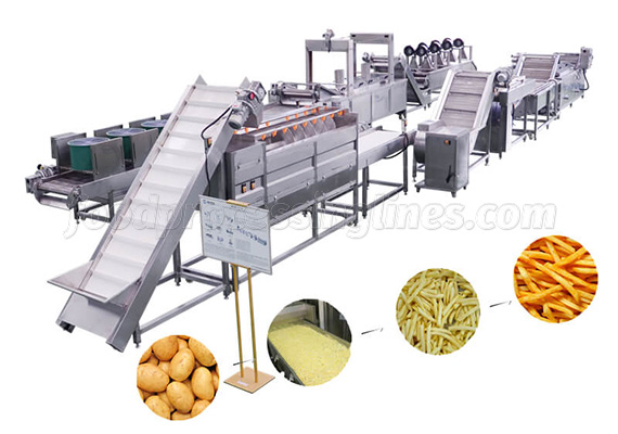 automatic french fries manufacturing plant